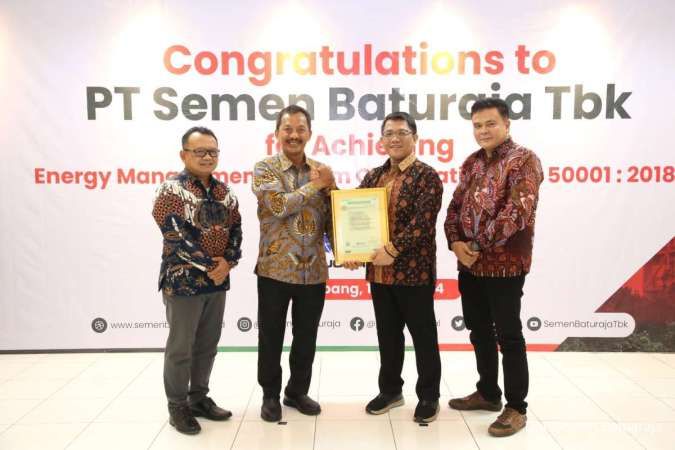 Semen Baturaja (SMBR) Raih Sertifikat Manajemen Energi ISO 50001:2018