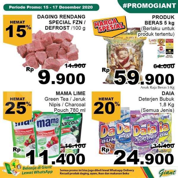 Promo Giant weekday 15-17 Desember 2020 