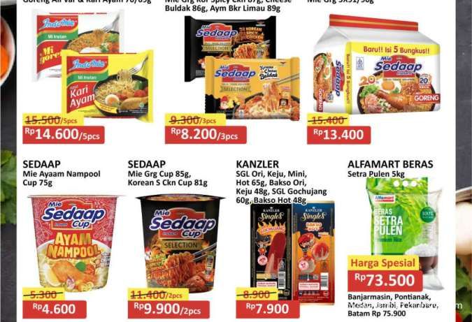 Promo JSM Alfamart 3-5 Januari 2025, Mie Sedaap dan Beras Harga Spesial di Awal Tahun