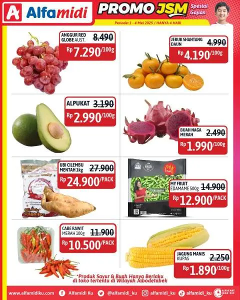 Promo JSM Alfamidi Spesial Gajian Periode 1-4 Mei 2025