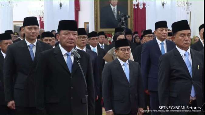 Presiden Prabowo Resmi Melantik Menteri Kabinet Merah Putih