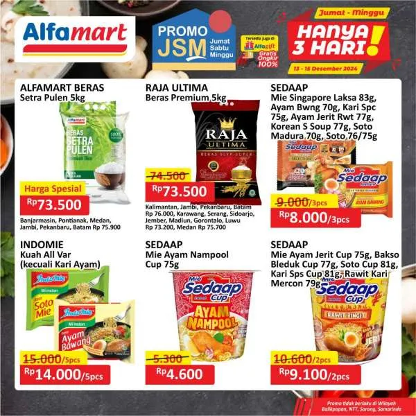 Promo JSM Alfamart Periode 13-15 Desember 2024