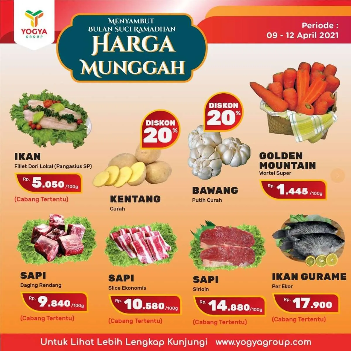 Paling baru! Promo JSM Yogya Supermarket Harga Munggah, berlaku 9-12 April 2021