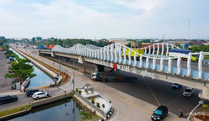 Semen Indonesia (SIG) Pasok Bahan Bangunan untuk Flyover Madukoro