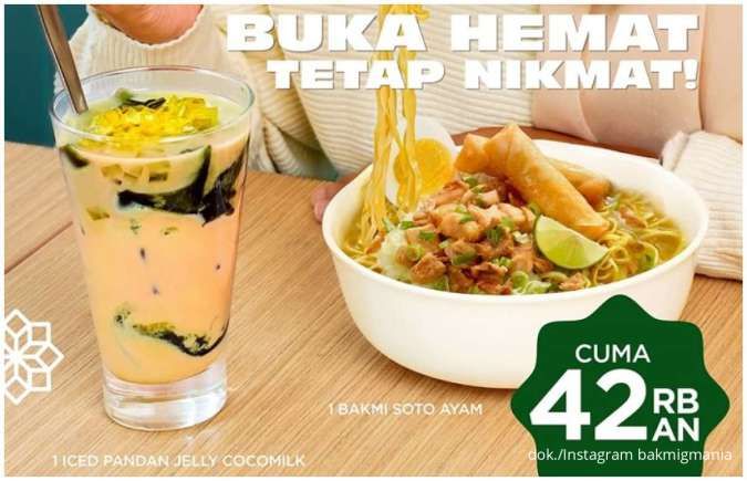 Promo Bakmi GM Paket Berkat Hemat, Harga Spesial Bakmi Soto Ayam dan Teh Botol Sosro