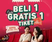 Cuma 29 Desember! Promo CGV Beli 1 Gratis 1 Tiket Online untuk Nonton Film Apa Saja 