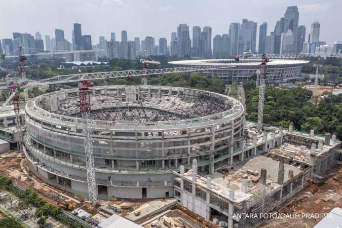 Progres Pembangunan Indoor Multifunction Stadium (IMS) GBK Senayan Capai 74%