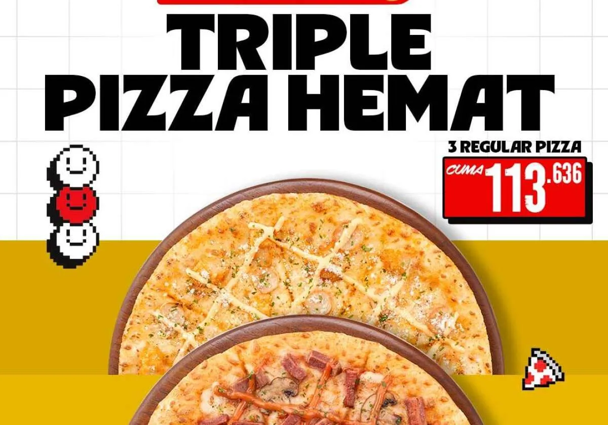 Promo Payday PHD 27-29 November, 3 Regular Pizza Favorit Cuma Rp 113 Ribuan