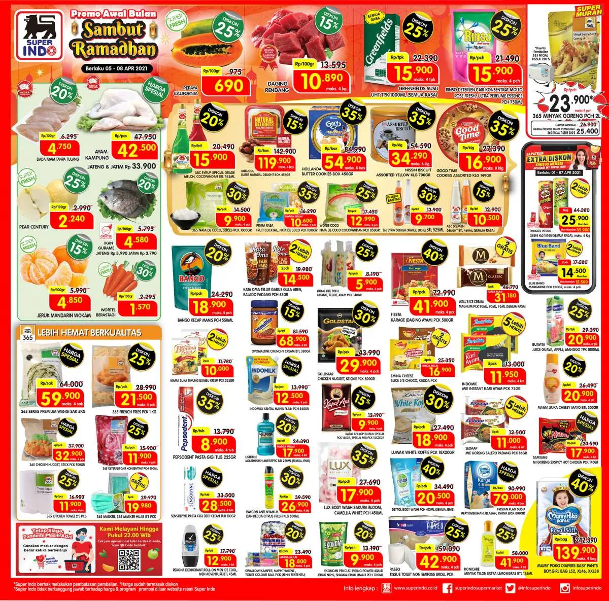 Promo Superindo weekdays 5-8 April 2021, diskonan hari kerja!