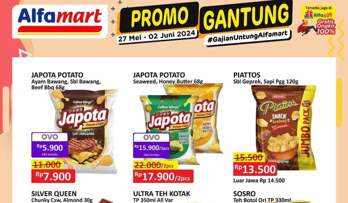 Promo Alfamart Gantung 27 Mei-2 Juni 2024, Dapatkan Teh Kotak Beli 2 Lebih Hemat