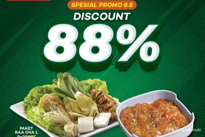 Promo 8.8 Raa Cha Suki Merdeka, Diskon 88% Chicken BBQ Jadi Rp 2.500