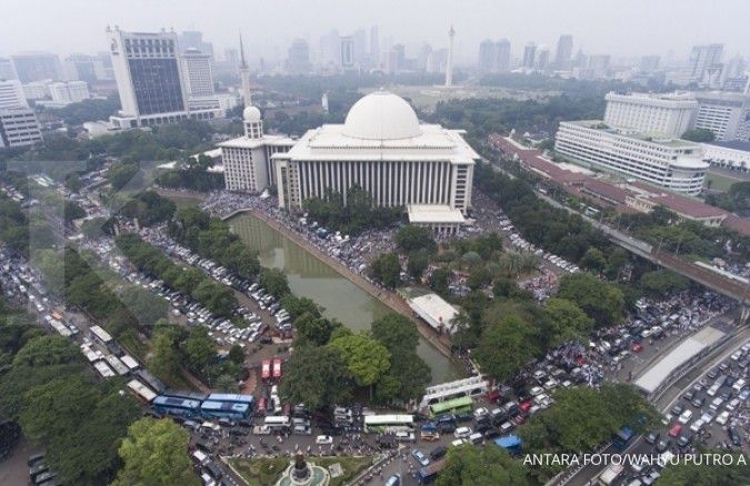 Aksi 212, Masjid Istiqlal sudah ramai pagi ini  