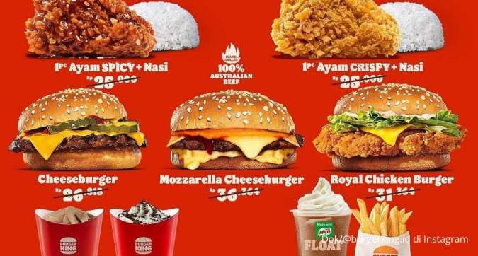 Promo Burger King Terbaru 7 Menu Serba Rp 17.000-an, Berlaku Sampai 17 Desember 2023