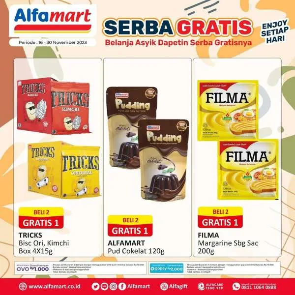 Promo Alfamart Serba Gratis Periode 16-30 November 2023