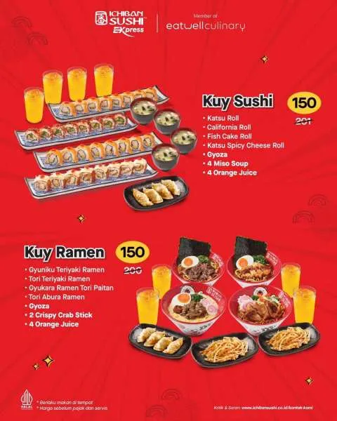 Promo Ichiban Sushi Hebat Kuy Paket Makan Rame