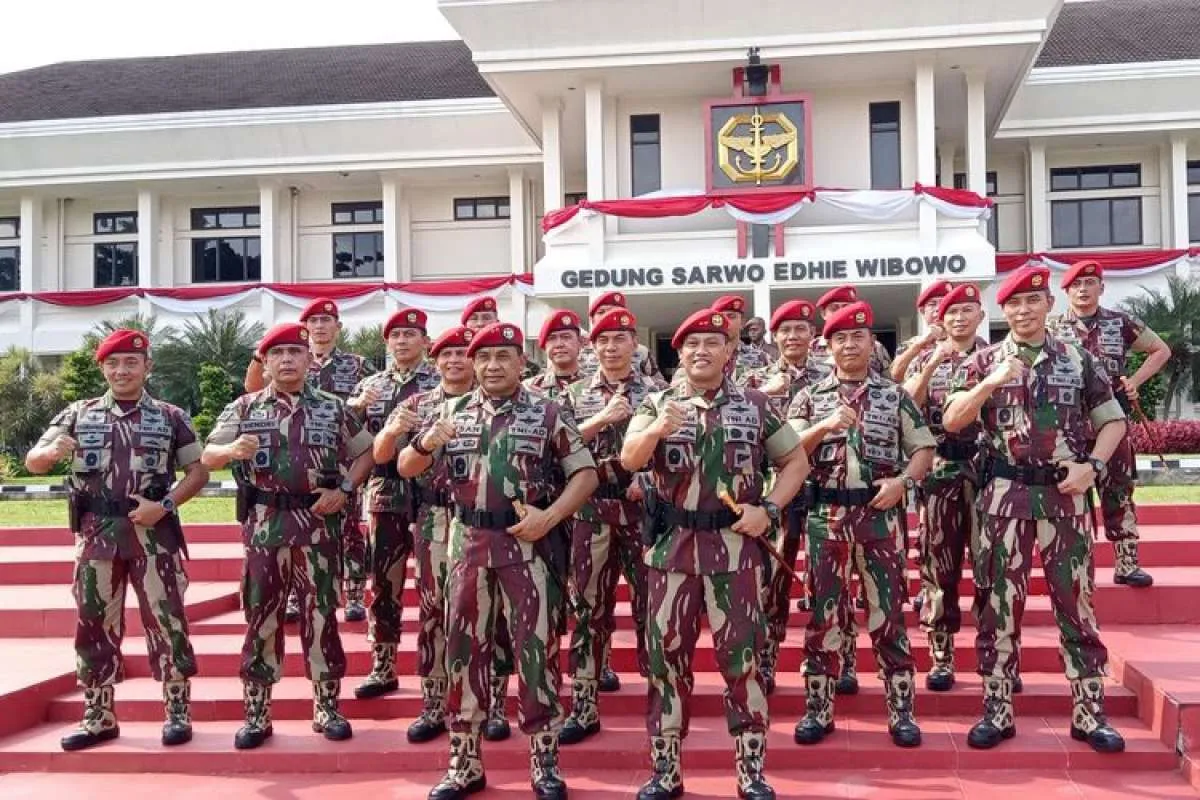 Mayjen Teguh Muji Angkasa resmi menjabat sebagai Danjen Kopassus