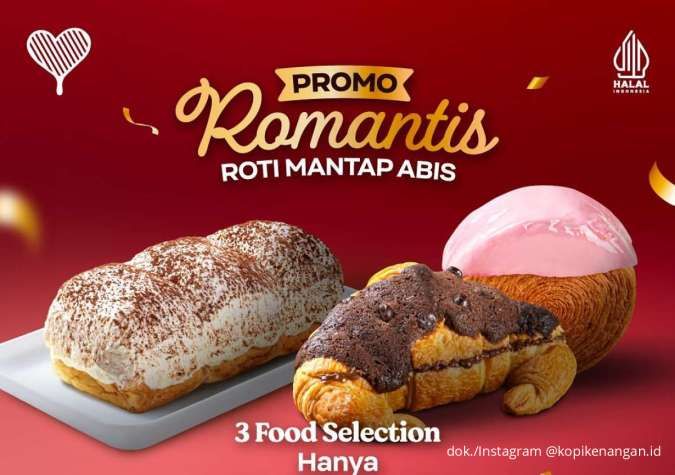 Promo Kopi Kenangan Roti Mantap Abis, Ngemil 3 Roti Favorit Mulai Rp 27.000
