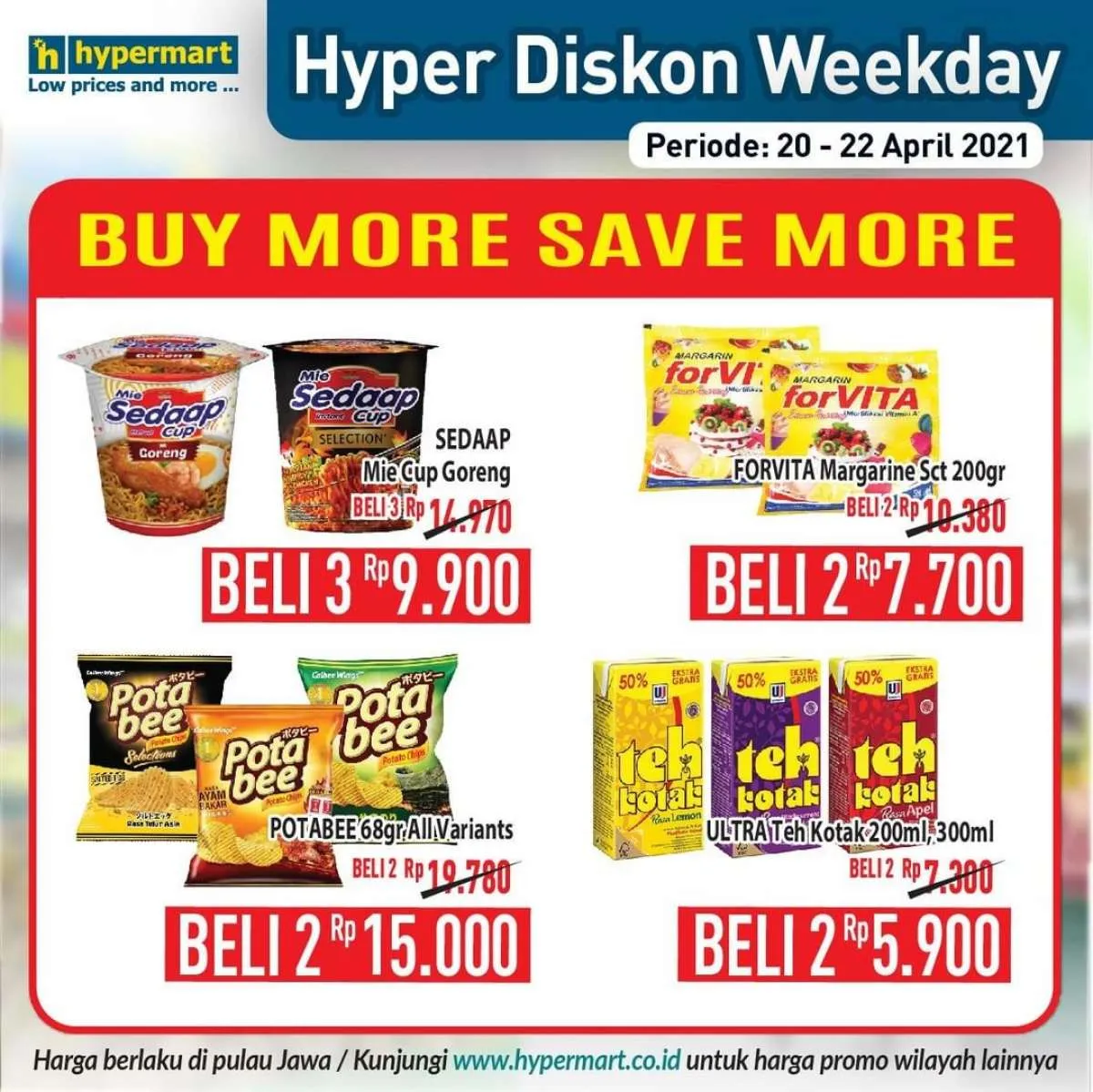 Simak promo Hypermart hari ini 22 April 2021, ada diskonan hari kerja!