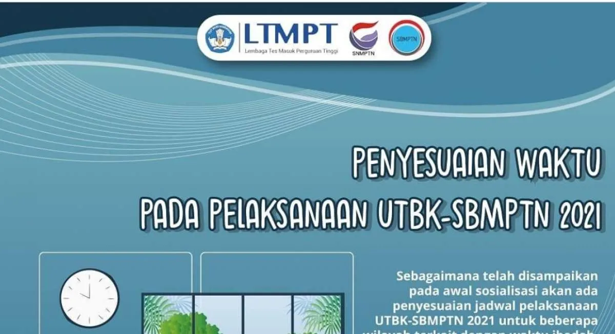 Ini jadwal pelaksanaan UTBK-SBMPTN 2021 terbaru, Soshum/Saintek beda dengan Campuran