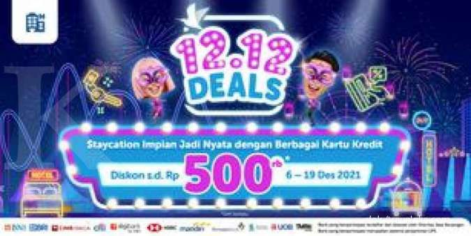 Promo Kartu Kredit Traveloka 12.12 Deals, Diskon s.d Rp500.000 dari Berbagai Bank