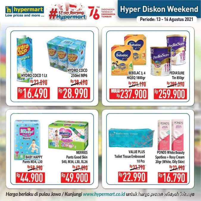 Katalog Promo JSM Hypermart 13-16 Agustus 2021