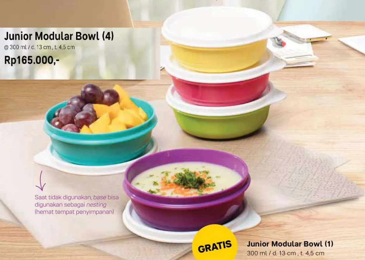 Perabotan makan-minum harga hemat di katalog promo Tupperware November 2020