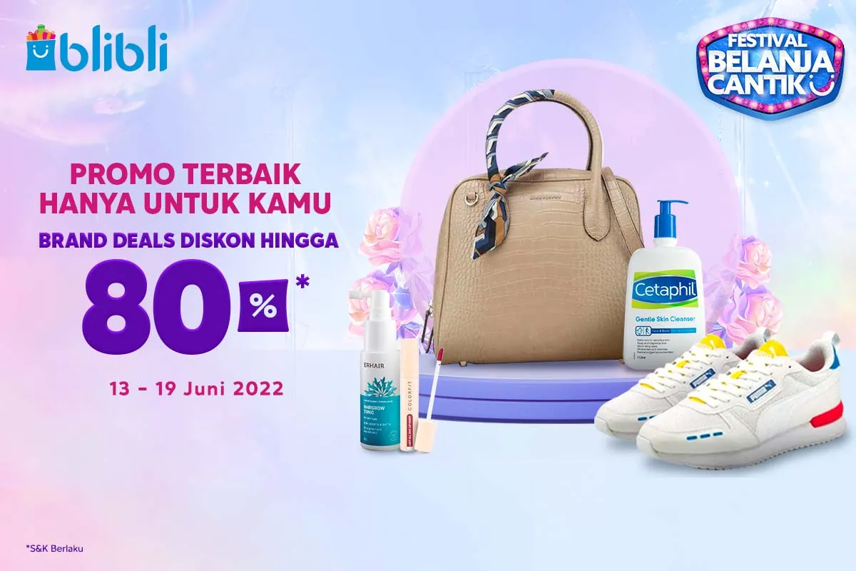 Festival Belanja Cantik Blibli Hadir Lagi! Catat Tanggal dan Promonya