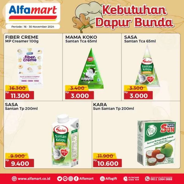 Promo Alfamart Kebutuhan Dapur Periode 16-30 November 2024