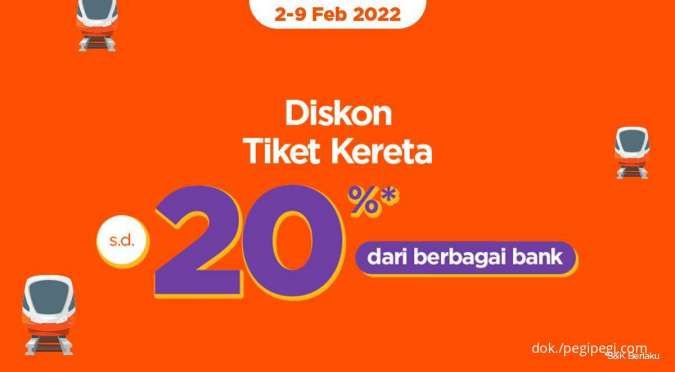 Promo Kereta Api di PegiPegi, Diskon hingga 20% dari Berbagai Bank