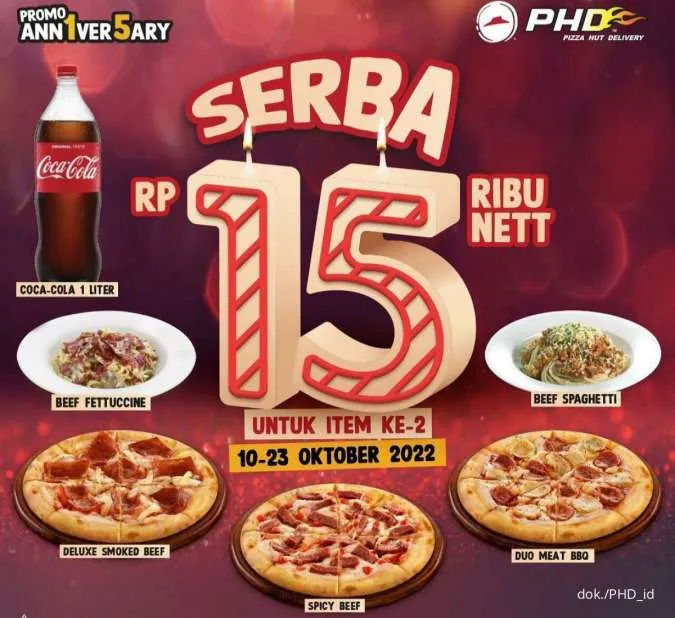 Rincian menu untuk Item kedua pada Promo HUT PHD ke-15