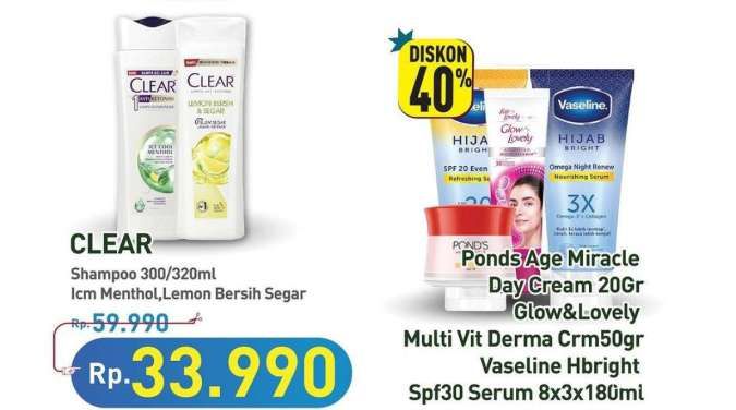 Promo Hypermart Hyper Sale sampai 4 November 2024, Vaseline-Pond’s Diskon 40%