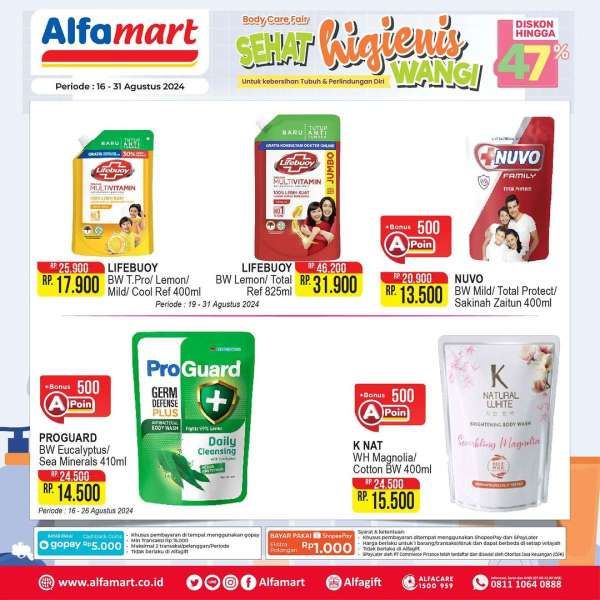 Promo Alfamart 16-31 Agustus 2024 Spesial Body Care Fair