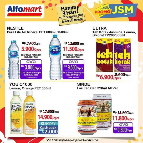 Promo JSM Alfamart Hanya 3 Hari Periode 15-17 September 2023