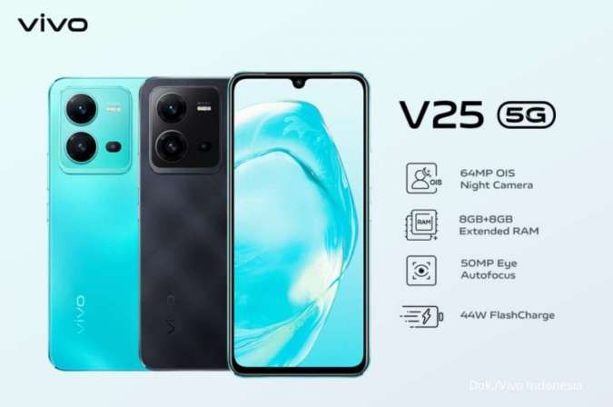 Ini Spesifikasi dan Harga HP Vivo V25, HP Vivo Terbaru di Tahun 2022