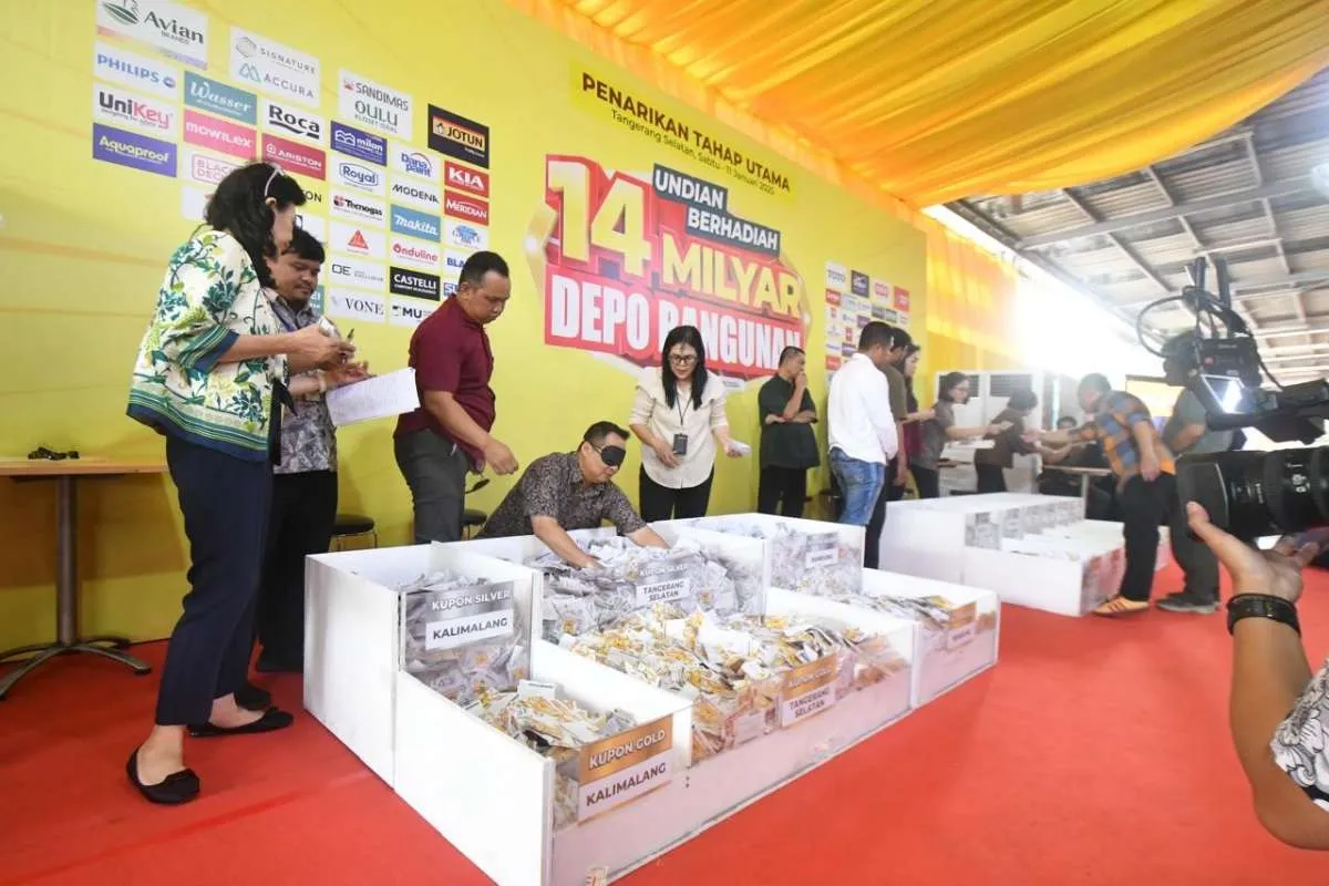 Penarikan Undian Rp 14 Milyar di DEPO BANGUNAN Tahap Utama