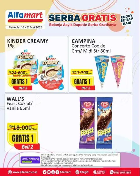 Promo Alfamart Serba Gratis Periode 16-31 Mei 2025
