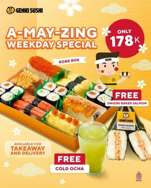 Promo Genki Sushi Kobe Box