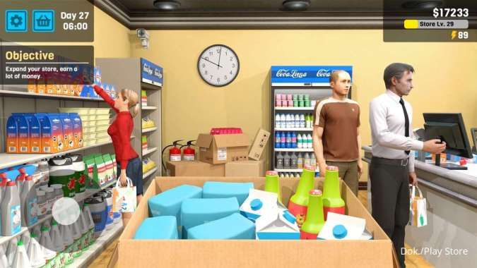 Link Download Manage Supermarket Simulator APK Android, Game Simulasi jaga Toserba