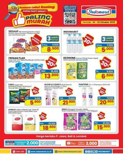 Promo Indomaret Paling Murah 16-22 Oktober 2025