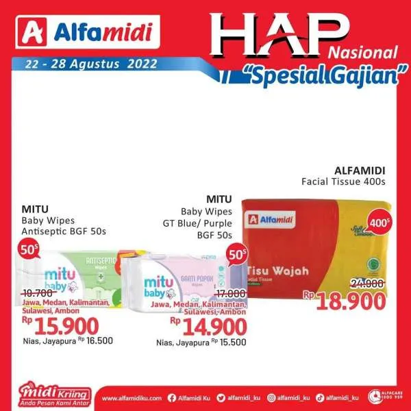 Promo Alfamidi Hemat Satu Pekan Spesial Gajian Periode 22-28 Agustus 2022