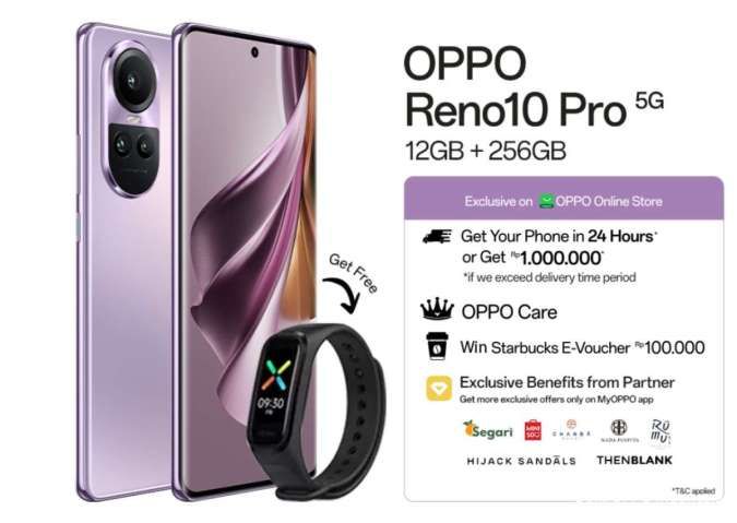 Harga OPPO Reno 10 Pro 5G Dibanderol Rp 8 Jutaan, Mari Intip Spesifikasinya