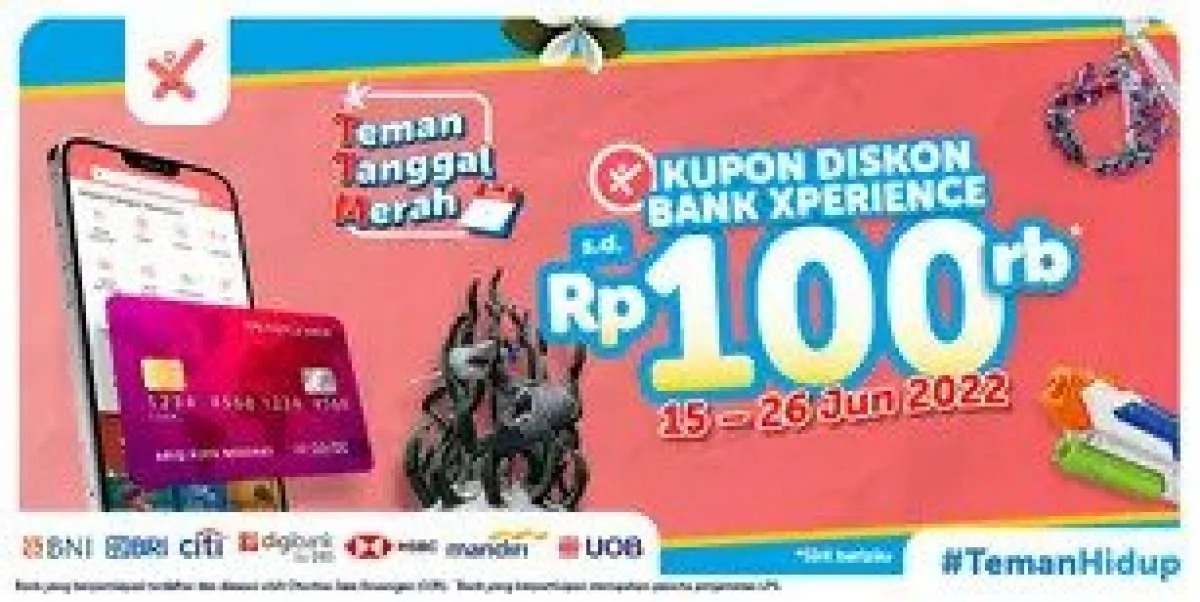Promo Traveloka TTM, Diskon Bank Xperience Hingga Rp 100.000