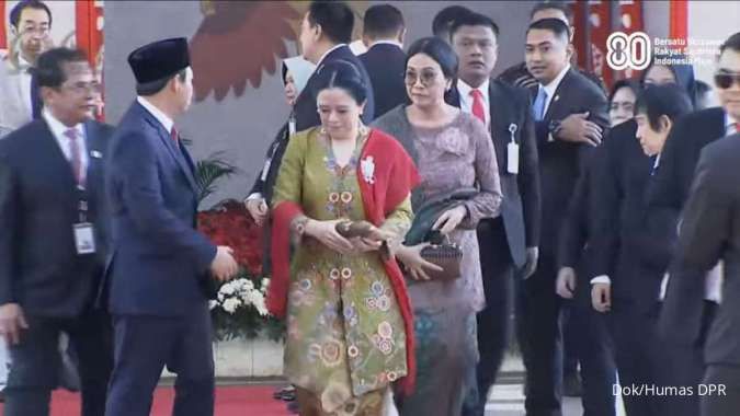 Sri Mulyani Tampil Anggun di Sidang Tahunan MPR/DPR 2025