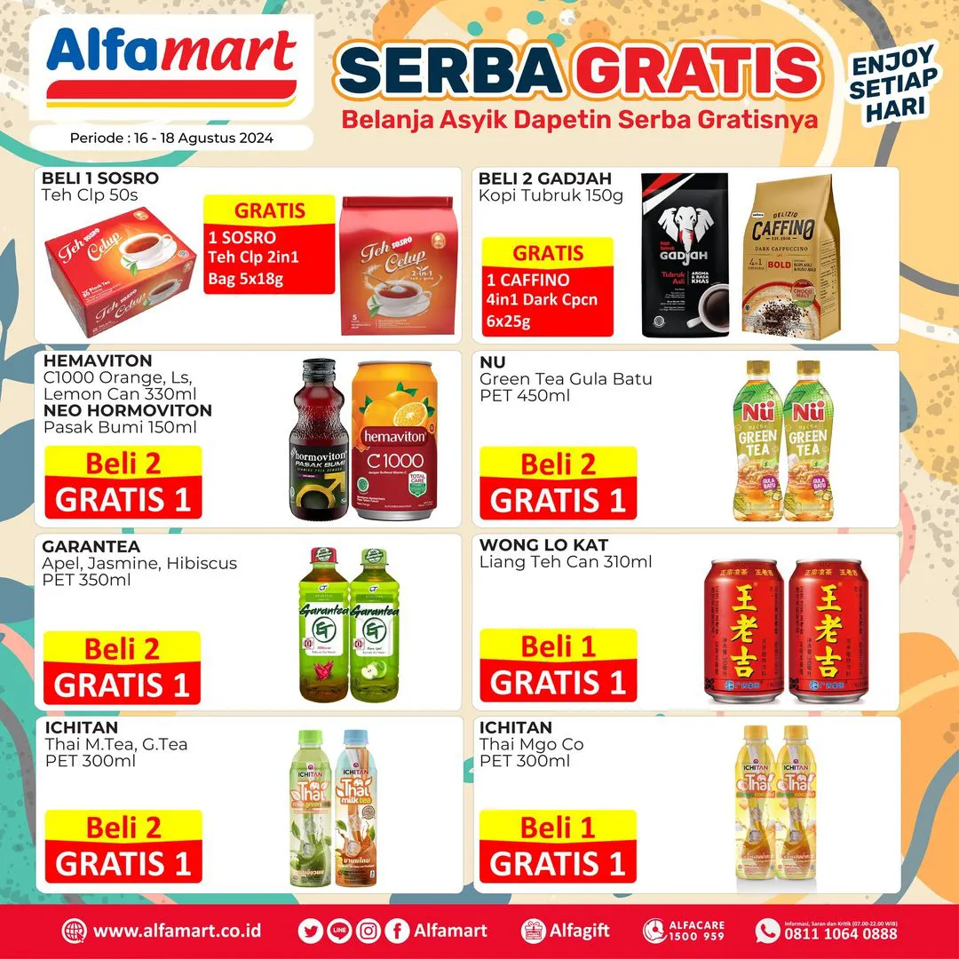 Promo Alfamart Serba Gratis Periode 16-31 Agustus 2024