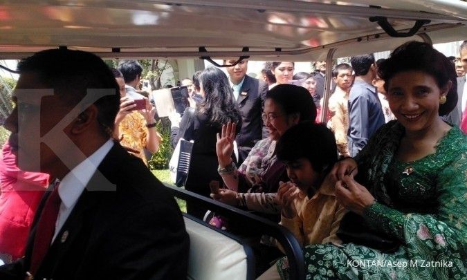 Absen 10 tahun, Megawati upacara 17-an di Istana 