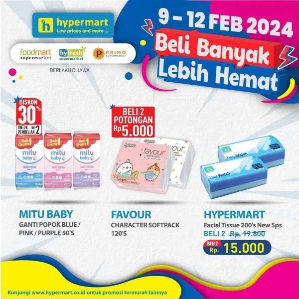 Promo Hypermart Beli Banyak Lebih Hemat Periode 9-12 Februari 2024