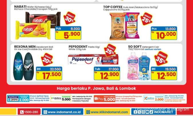 Promo Indomaret Weekend Paling Murah Terbaru Mei 2025, Pepsodent & So Soft Diskon 25%