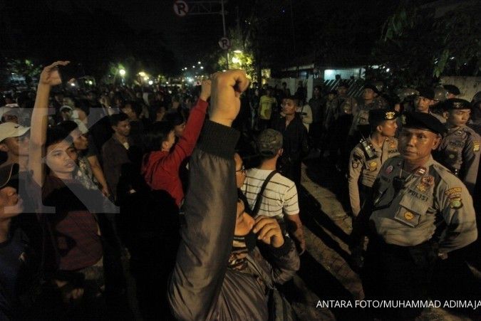 Bentrokan di YLBHI, polisi amankan sejumlah orang