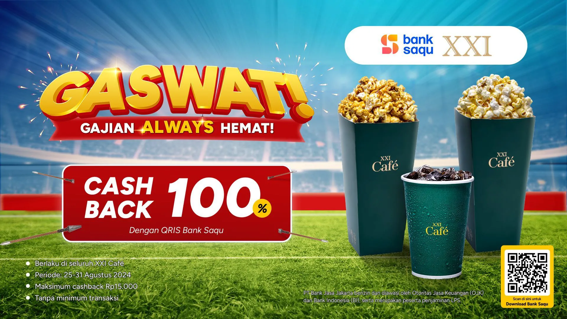 Promo Bank Saqu di XXI Cafe