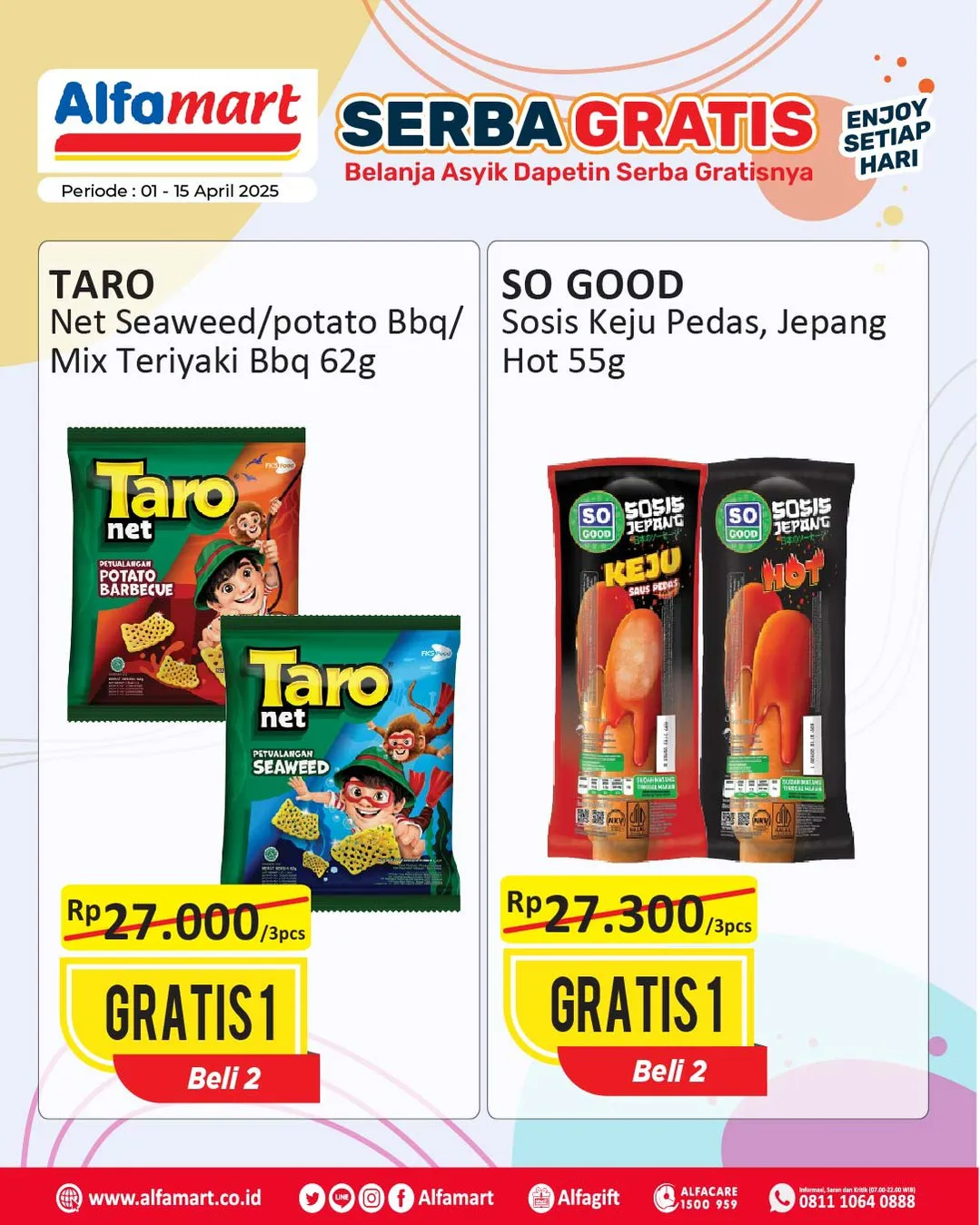 Promo Alfamart Serba Gratis Periode 1-15 April 2025